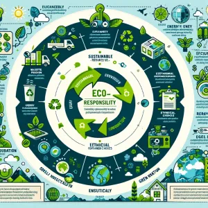 Infographie illustrant le cycle de vie éco-responsable avec comparaison aux pratiques traditionnelles