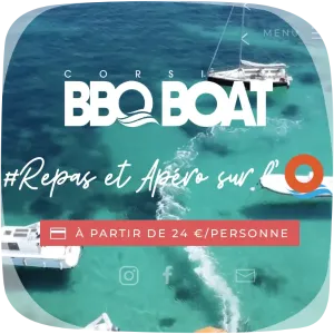 Capture d'écran du site corsica BBQ boat