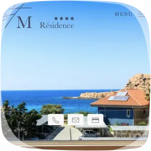 Capture d'écran du site résidence de luxe Santa Maria